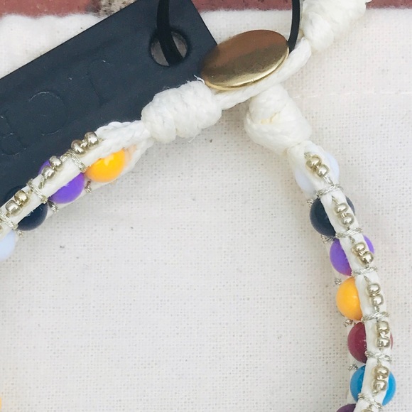 J. Crew Multicolor Beaded Wrap Bracelet NWT - Picture 5 of 5